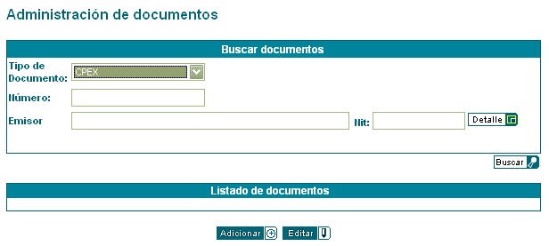 Filtro de busqueda CPEX